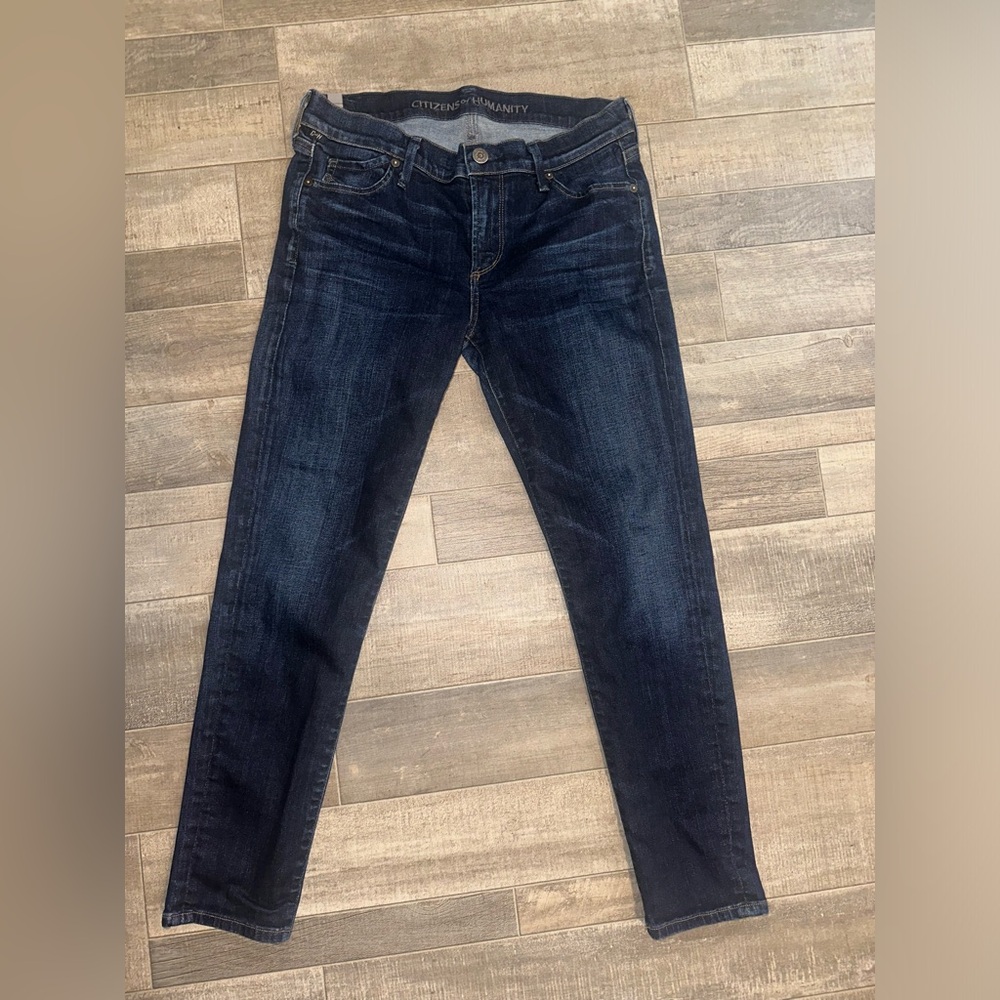 Citizens Of Humanity #1498-372 Dark Wash Stretchy Low Rise Skinny Jeans Women 29